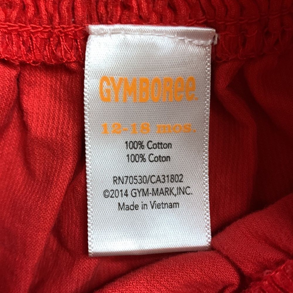 Gymboree skirt size 12 to 18 months red corduroy cotton spring - Picture 2 of 5